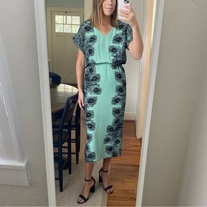 Corey Lynn Calter Feather Midi Dress